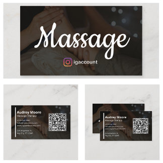 Cartão De Visita Terapeutas de Massagem de Bem-Estar Reflexologista