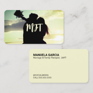 Cartão De Visita Terapêutica com Casamento e Família 💐