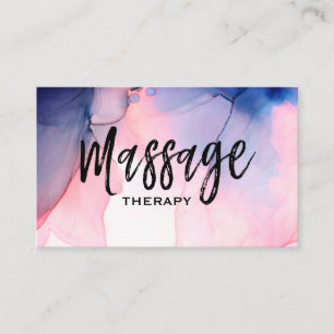 Cartão De Visita ** Terapêutica De Massagem * Aquarela De Terapia D