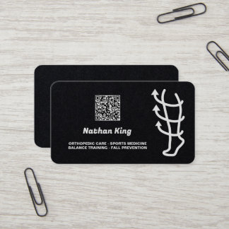 Cartão De Visita Terapêutica Física Personalizada QR Premium