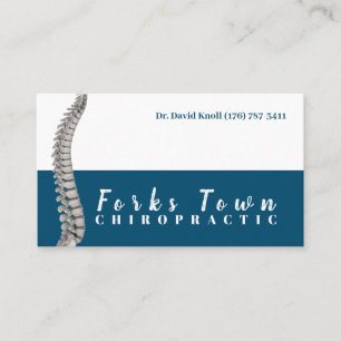 Cartão De Visita Terapêutica Médica de Chiropractor