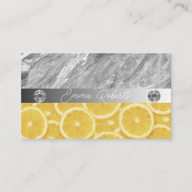 Cartão De Visita Terapêutica Nutricional Personalizada para Imagem  (Frente)