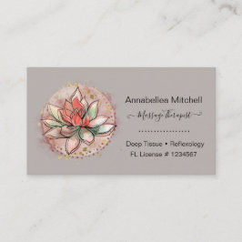 Cartão De Visita Terapêutica Spa Suculente Curação de Ioga