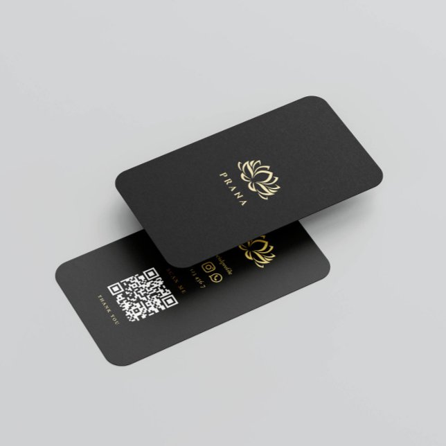 Cartão De Visita Terapêutica Terapêutica Moderna Com Spa Lotus Dour (Criador carregado)