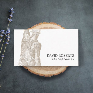 Cartão De Visita Terapia da massagem do Chiropractor da