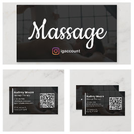 Cartão De Visita Terapia de Massagem Holística