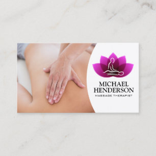 Cartão De Visita Terapia de Massagem Profissional