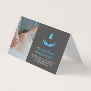 Cartão De Visita Terapia de Massagem Proprietário Do Spa