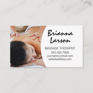 Cartão De Visita Terapia de Massagem Sessão de Massagem