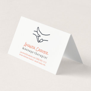 Cartão De Visita Terapia de Massagem  Terapêutica Física