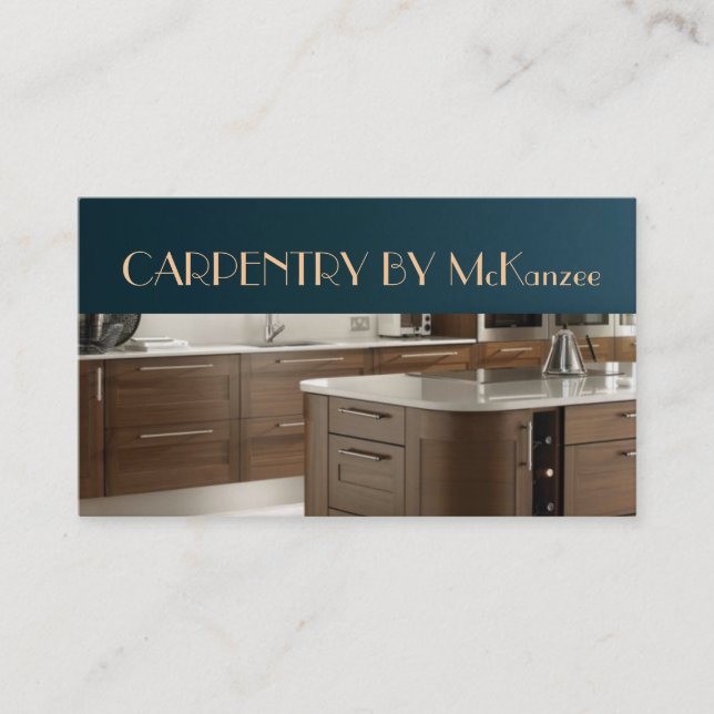 Cartão De Visita Terminar Carpintaria, Mill Trabalho, Madeira, Cons (Frente)