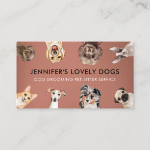 Cartão De Visita Terracotta - Cães de Pequeno Tamanho Pet Sitter
