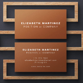 Cartão De Visita Terracotta Moderna Personalidade Profissional Mini