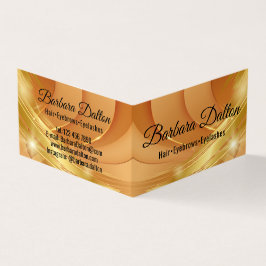 Cartão De Visita Terracotta Ocher Beige Dourado