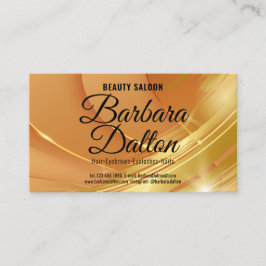 Cartão De Visita Terracotta Ocher Beige Dourado. Acessórios para em