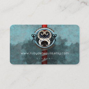 Cartão De Visita Tesoura de Cabelo Salão Poste de Barbeiro