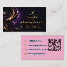 Tesoura de Estilista de Cabelo Elegante em Ouro Ne