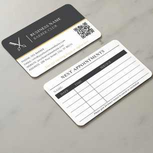 Cartão De Visita Tesoura de Salão de Barber Cabelo Dourado Compromi