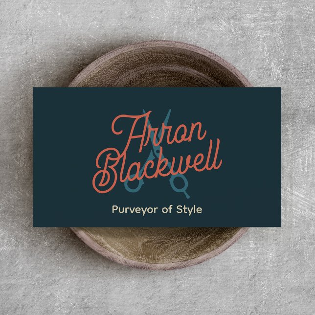 Cartão De Visita Tesoura Hair Stylist (Criador carregado)