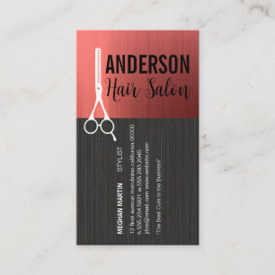 Cartão De Visita Tesoura Hair Stylist   Bela das Mulheres