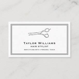Cartão De Visita Tesoura Hair Stylist Hairstylist Hairdresser legal