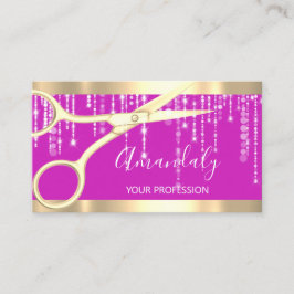 Cartão De Visita Tesoura Moderna do Cabeleireiro Coiffeur Coloca-se