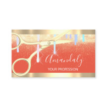 Tesoura moderna do cabeleireiro Drives Dourado Cor