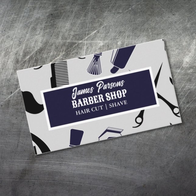 Cartão De Visita tesoura retro salon cabeleireiro salão compro barb (Criador carregado)