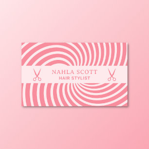Cartão De Visita Tesouras Hair Stylist Suportes Retros Suavidades R