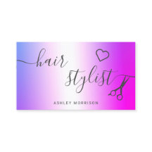 Tesouras metálicas púrpuras, de cabelo moderno, es