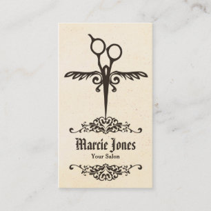Cartão De Visita tesouras tribais do cabeleireiro do hairstylist do