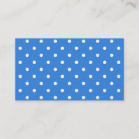 Teste padrão de bolinhas branco e azul