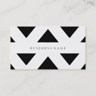 Cartão De Visita Teste padrão preto