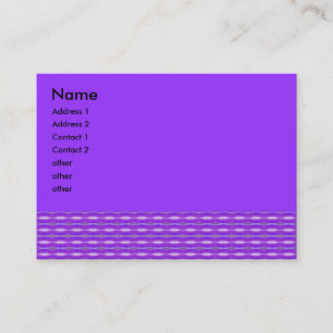 Cartão De Visita teste padrão roxo