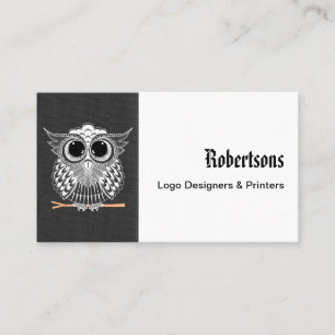 Cartão De Visita Teste padrão sábio bonito do Henna do Doodle da