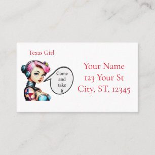 Cartão De Visita Texas Girl Thunder_Cove