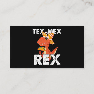 Cartão De Visita TexMexRex TRex Taco Dinossaur Cinco de Mayo Mexica