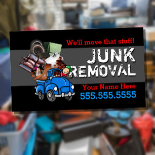 Cartão De Visita Texto da sucata Removal.Hauling.Got