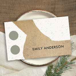 CARTÃO DE VISITA TEXTO DE CERÂMICA DE ARTE GEOMÉTRICA MODERNA ABSTR