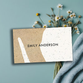 CARTÃO DE VISITA TEXTO DE CERÂMICA DE ARTE GEOMÉTRICA MODERNA ABSTR