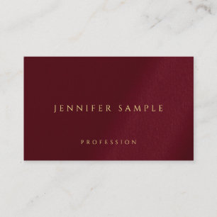 Cartão De Visita Texto Dourado Faux personalizado Linen Premium de 