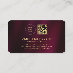 Cartão De Visita Texto Dourado personalizado Carregue seu logotipo 