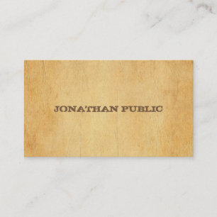 Cartão De Visita Texto Elegante de Script em Distância de Papel Ant