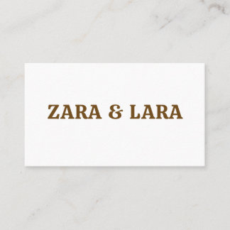 CARTÃO DE VISITA TEXTO NOME PERSONALIZADO SIMPLES COM ESTILO PROFIS
