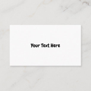 Cartão De Visita Texto Personalizado