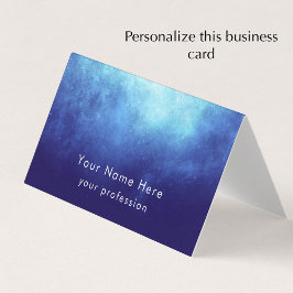 Cartão De Visita Texto Personalizado Legal Moderno Nebulosa Persona