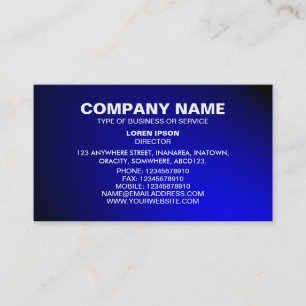 Cartão De Visita Texto Simples 06 - Destaque - Azul