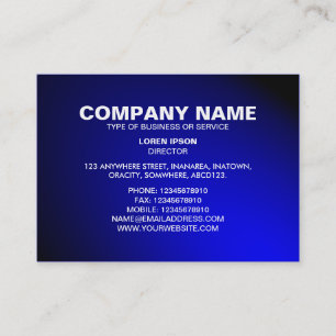 Cartão De Visita Texto Simples 06 - Destaque - Azul