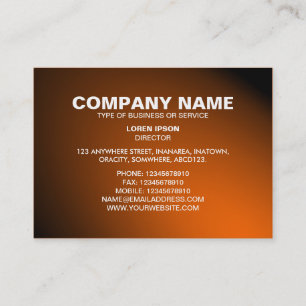 Cartão De Visita Texto Simples 06 - Destaque - Laranja