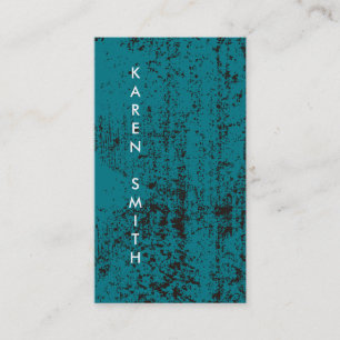 Cartão De Visita Texto Vertical Estilo de Grunge Moderno